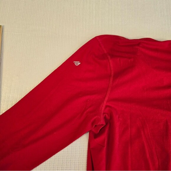 Eddie Bauer 1/4 Quarter Zip Collared Red Pullover Lightweight Mens X Large - Picture 8 of 12